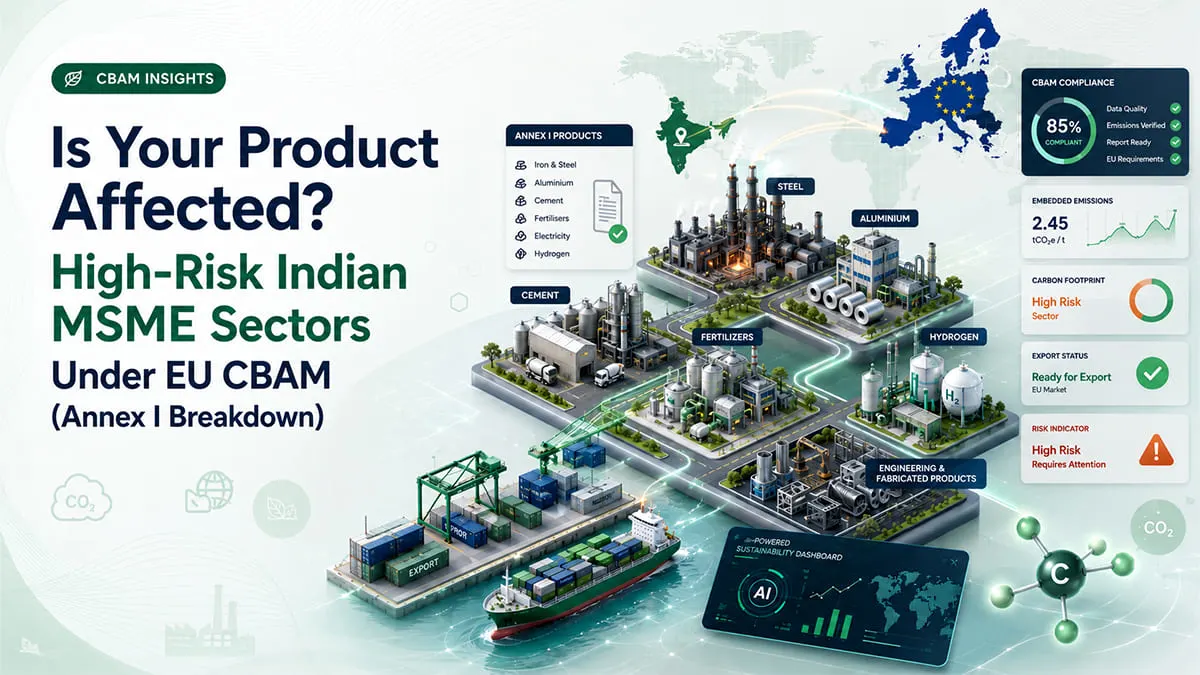 Is Your Product Affected? High-Risk Indian MSME Sectors Under EU CBAM (Annex I Breakdown)